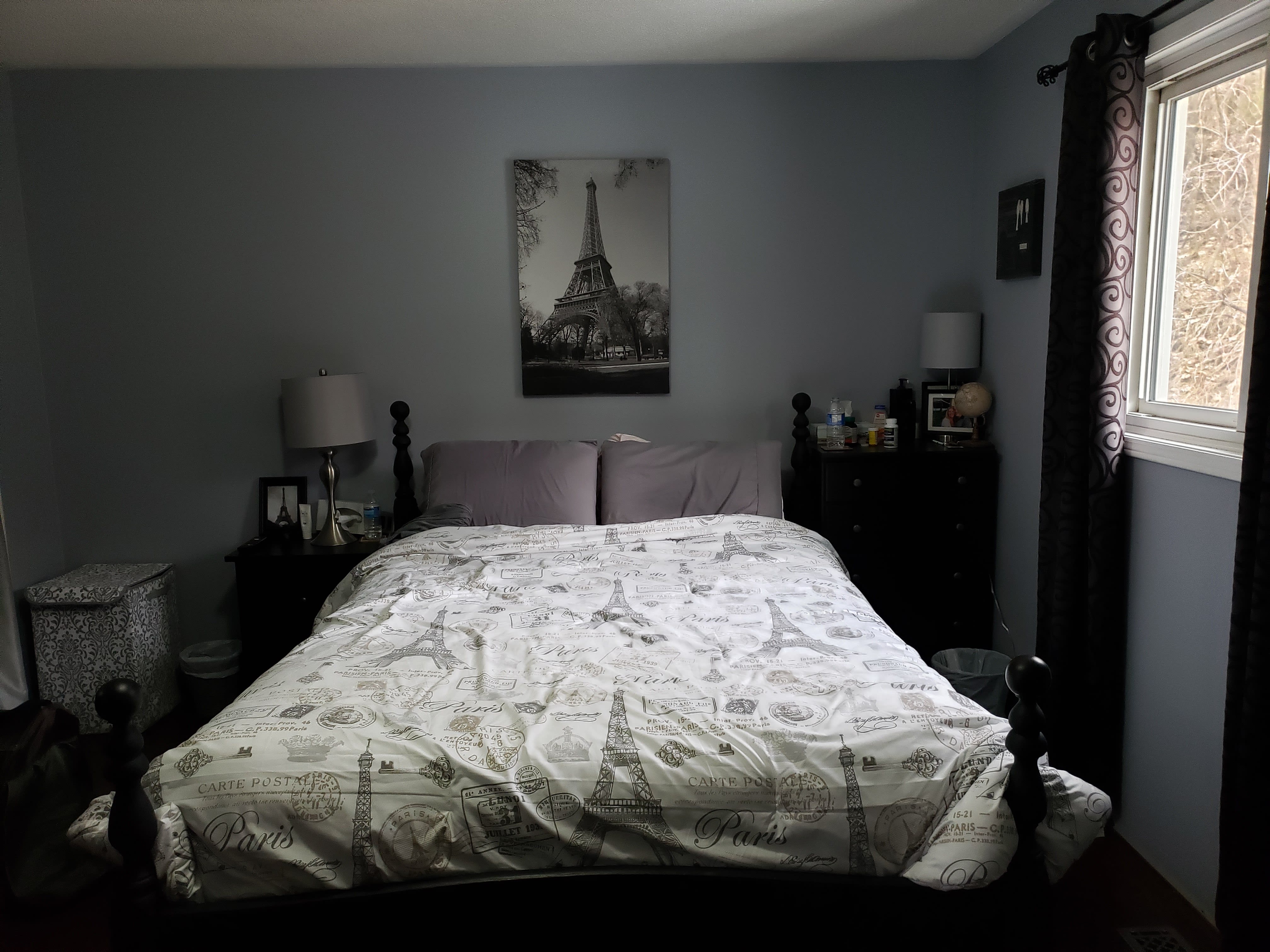 bedroom before staging